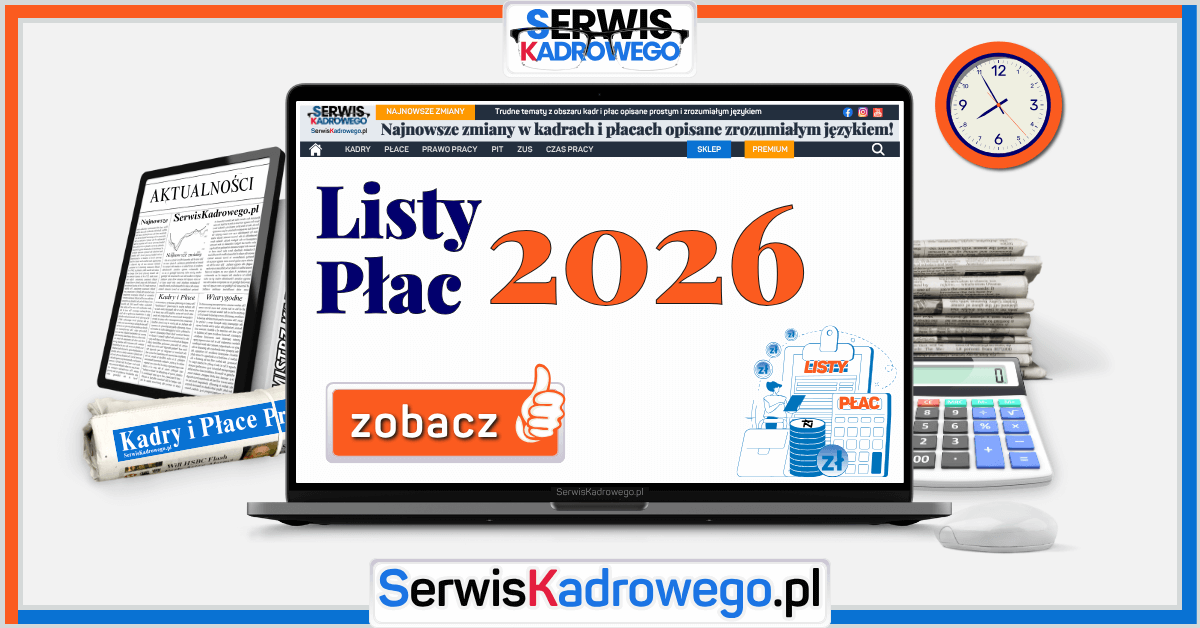 Listy płac 2026 r.