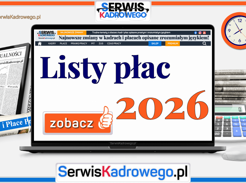 Listy płac 2026 r.