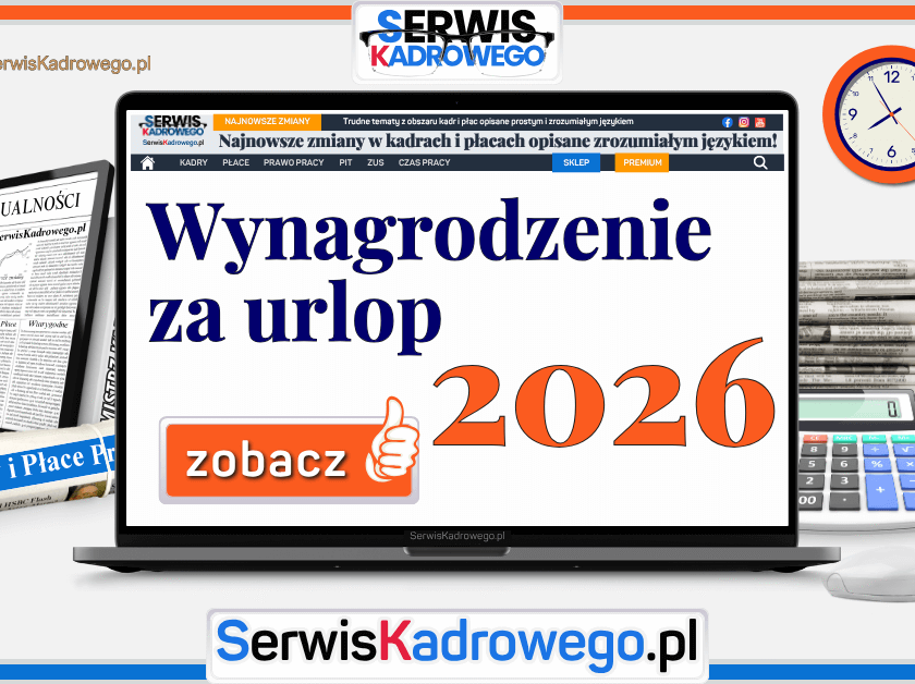 Wynagrodzenie za urlop 2026 r.